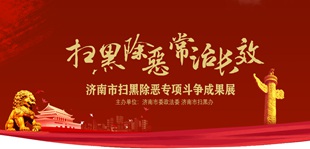 濟南市掃黑除惡專項斗爭成果展掃黑除惡 常治長效