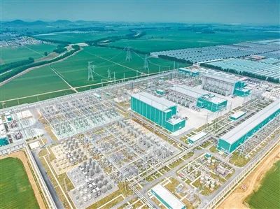 隴東—山東工程東平換流站。以上圖片均為徐可攝（人民視覺）